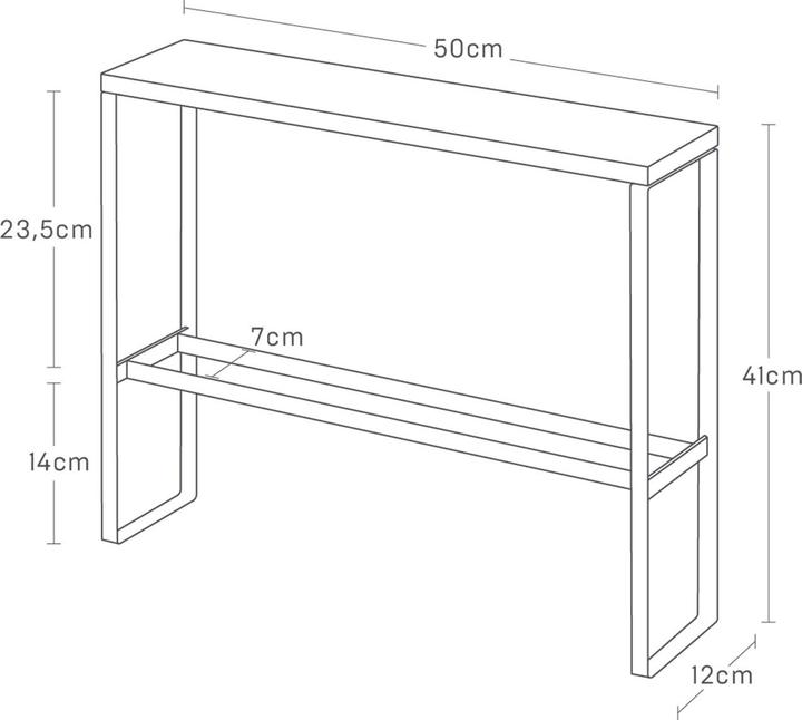 Immagine prodotto Yamazaki Portapantofole con ripiano in legno TOWER