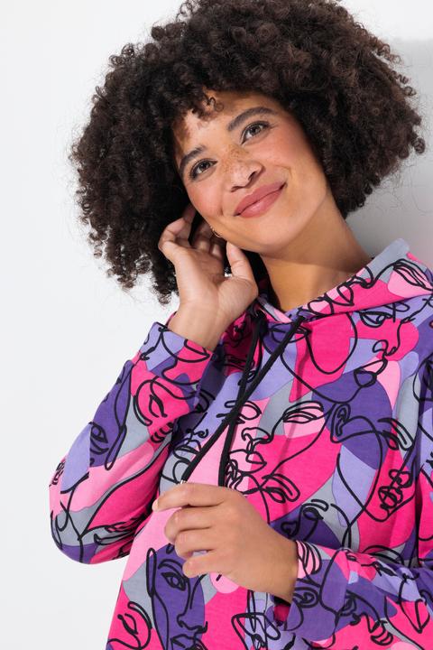 Produktbild Angel of Style Hoodie, Gesichter-Print, Kapuze (56)