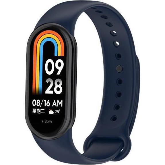 Oem Blu Mi Band 9 / M9 / 8 / M8 Silikonarmband (12), Marineblau (Silicone), Cinturini Per Orologi,