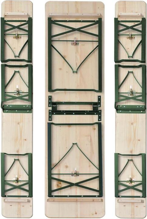 Produktbild vidaXL Tisch und Bank (220 x 46 x 75 cm)