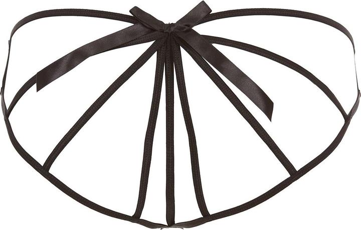 Actual product image René Rofé Crotchless Cage Back Boyshort Black, M/L (M, L)