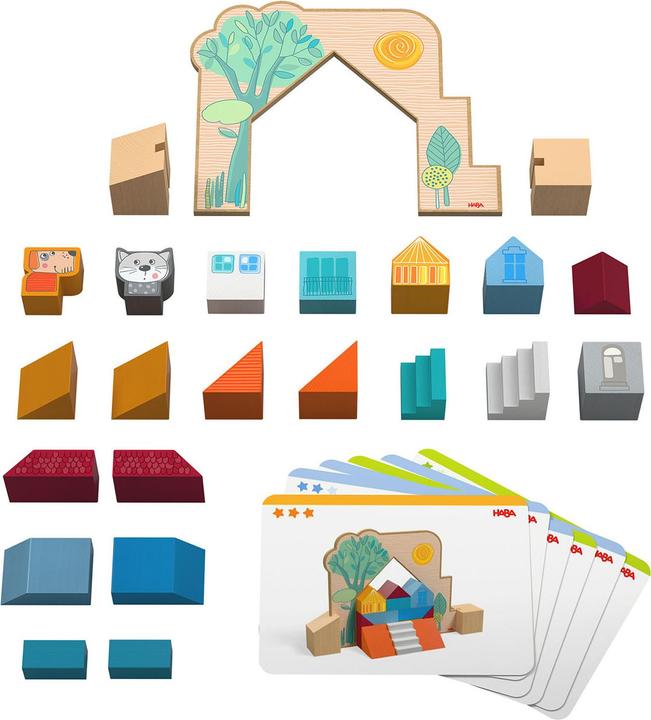 Produktbild Haba Stapel-Legespiel Bauspass