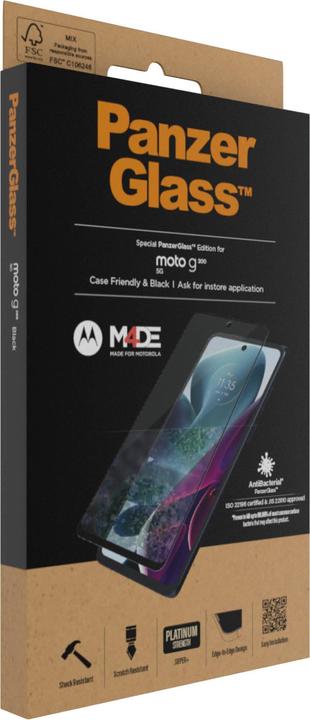 Produktbild PanzerGlass GehÃ¤rtetes Glas Clear Displayschutzfolie Motorola Moto G200 5G (1 Stück, Motorola Moto G200 5G)