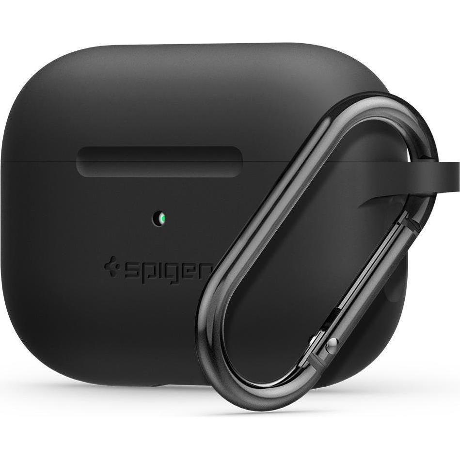 Spigen Silicone Fit (Manicotto per cuffie), Borsa per cuffie + Copertura protettiva, Nero