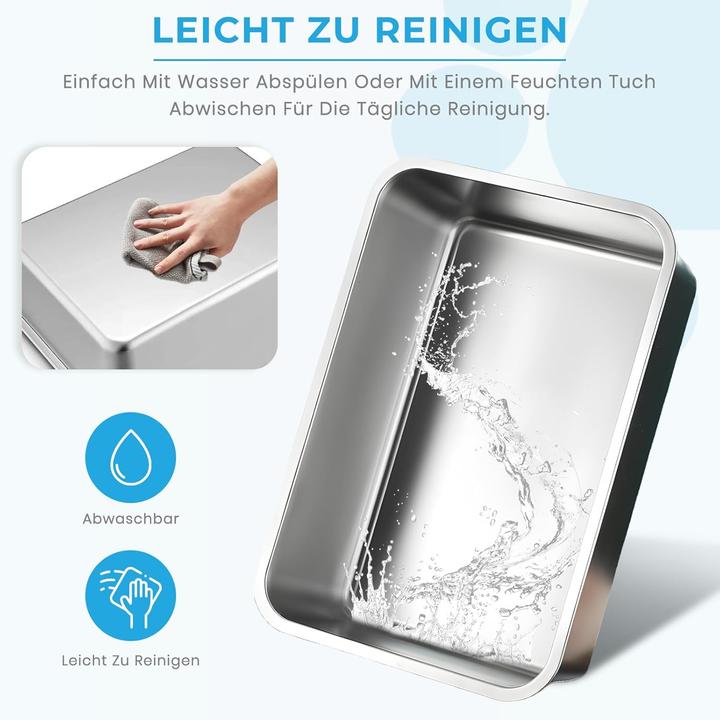 Image du produit Lohofrnny Anti-Rutsch Katzenklo, geruchsfrei und leicht zu reinigen (Bac à litière ouvert)