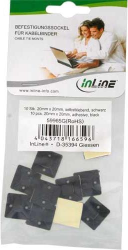 Actual product image InLine Mounting base (Fixing loops, 20 mm, 10 pcs.)