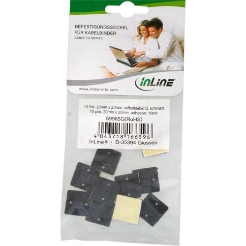 Thumbnail - InLine, Kabelbinder, Befestigungssockel (Befestigungsschlaufen, 20 mm, 10 Stk.)