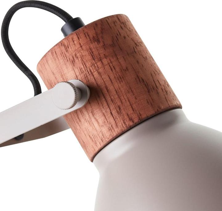 Produktbild Brilliant Erena Tischleuchte 52cm taupe Metall/Holz Schnurzwischenschalter 1x A (E27)