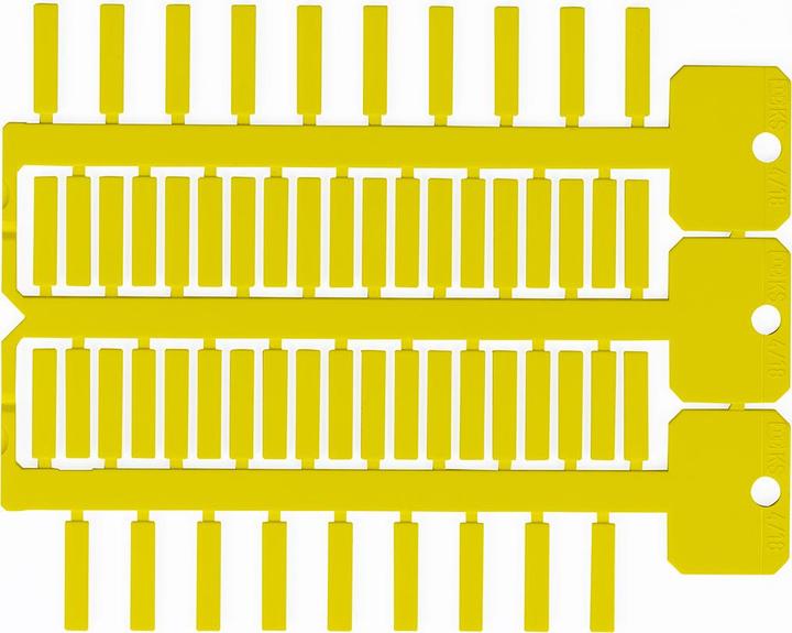 Brady ACS-Kennzeichnung, gelb, 4 x 18 mm, 3 Reihen