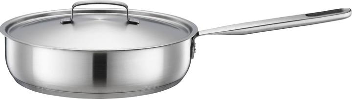 Actual product image Fiskars All Steel Sauté Pan with lid,2 (Frying pan, Stainless steel, 26 x 50.50 cm)