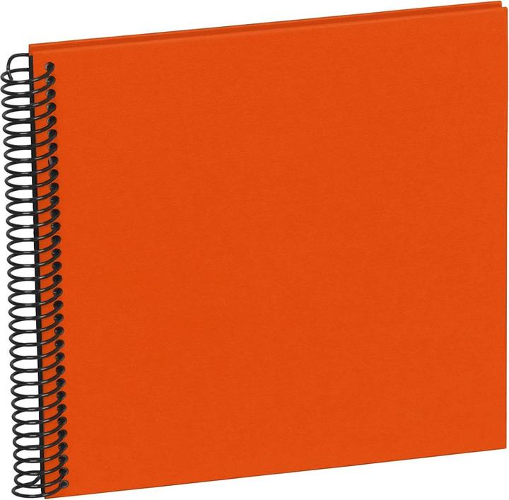 Productafbeelding Semikolon Fotoalbum 17 x 17 cm oranje, 20 zwarte pagina's (10 x 15 cm, 9 x 13 cm)