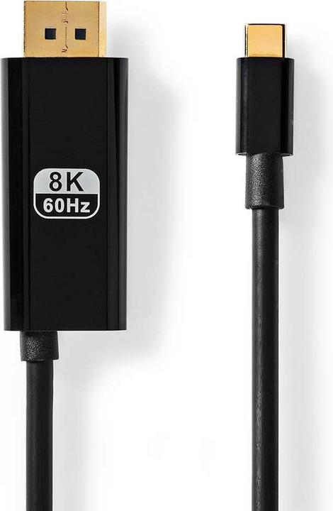 Immagine prodotto Nedis Adattatore USB-C™ | USB 3.2 Gen 1 | USB-C™ Maschio | DisplayPort Maschio / USB-C™ Femmina | 8K@30H (USB-C, 1 cm)