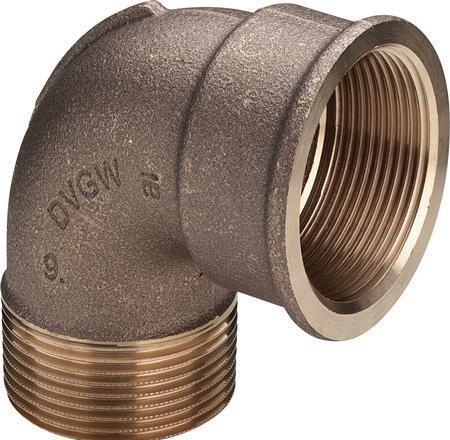 Viega Vinkel 2" rødgods 90 grader socket/nipple (Angled connection)