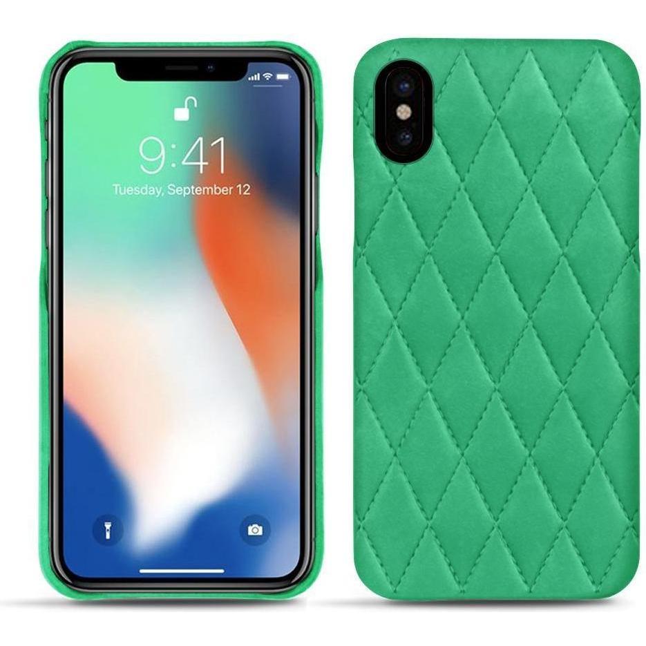 Noreve Lederschutzhülle (Apple iPhone XS Max), Smartphone Hülle, Grün