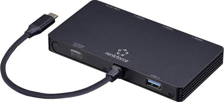 Immagine prodotto Renkforce USB-C® Dockingstation RF-USBHA-550 Passend für Marke Dockingstations: (USB-C, 5 porte)