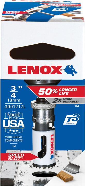 Produktbild Lenox Lochsäge SPEED SLOT® SägenØ 19 mm Schnitttiefe 40 mm BiMetall (19 Millimeter)