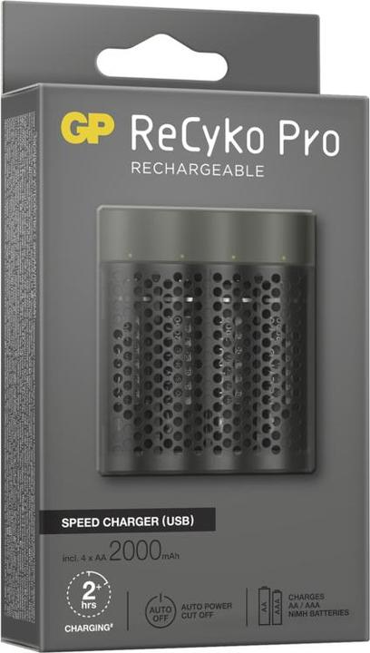 Produktbild GP Batteries B53455 battery charger USB (1 Stk., AAA, AA, 2000 mAh, Ladegerät inkl. Akku)