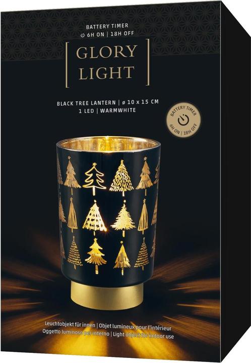 Image du produit STT Lanterne, Arbre, S, 15 cm, Noir