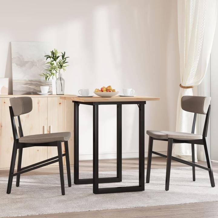 Actual product image vidaXL Dining table O-frame & cast iron