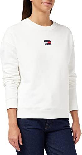 Produktbild Tommy Hilfiger Damen Tjw Tommy Center Badge Crew Sweatshirts, Ecru, S (S)