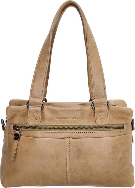 Produktbild Micmacbags Hide & Stitches Porto Handtasche Umhängetasche - Taupe - 100% Leder