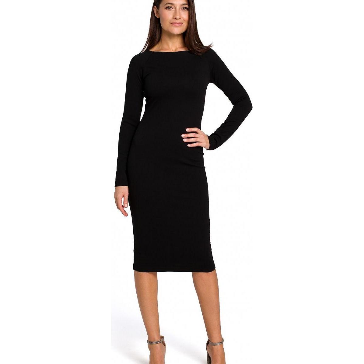 Stylove, Damen, Kleider, Alltagskleid, Schwarz, (M)