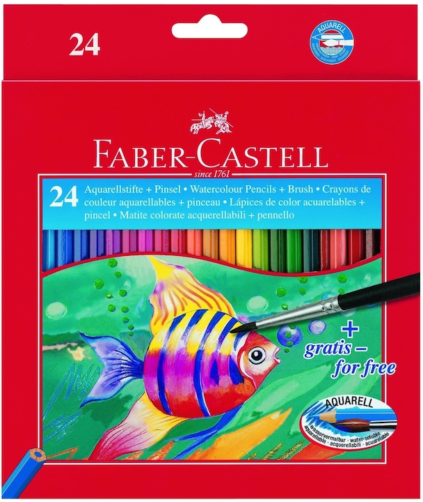 Produktbild Faber-Castell Aquarellfarbstifte Classic (Mehrfarbig, 24 x)
