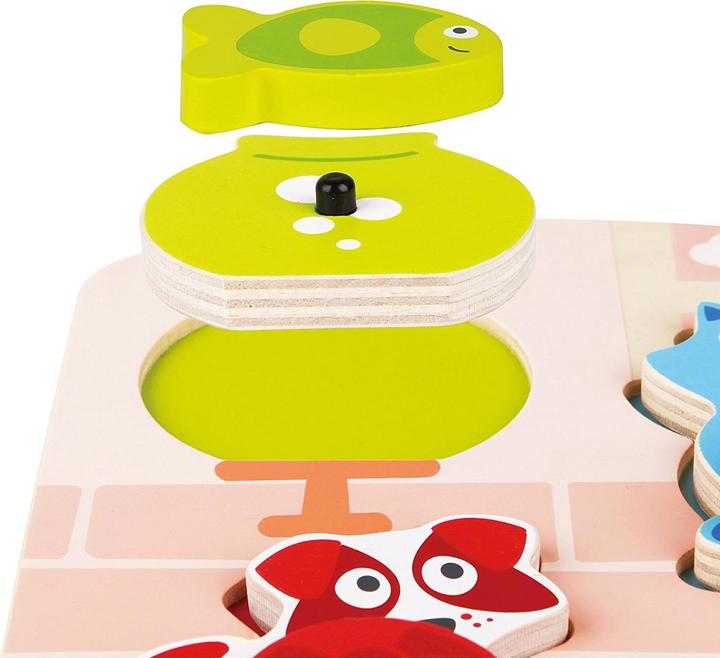 Actual product image Hape Dynamic animal puzzle