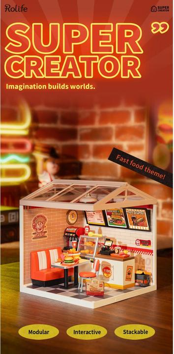 Actual product image Robotime Yum Yum Burgers