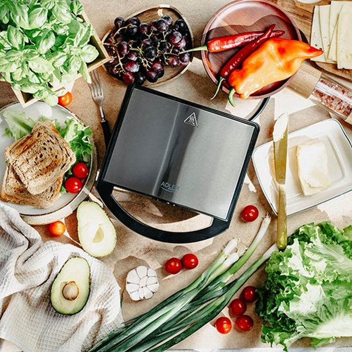Produktbild Adler Sandwich Maker | AD 3069 | 750 W | Number of plates 1 | Black