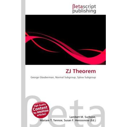 ZJ Theorem, Fachbücher von Lambert M. Surhone, Miriam T. Timpledon, Susan F. Marseken