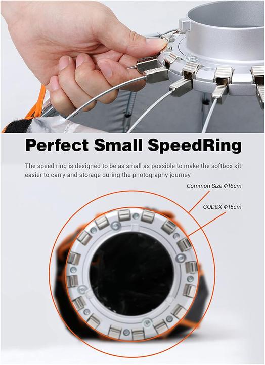 Actual product image Godox Quick Release Parabolic Softbox, 90 cm (Soft boxes, 90 cm)