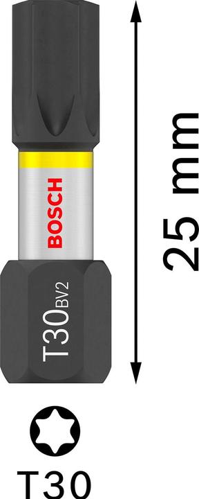 Produktbild Bosch Zubehör PRO Torx Impact Bit, T30, 25 mm, 25-tlg.