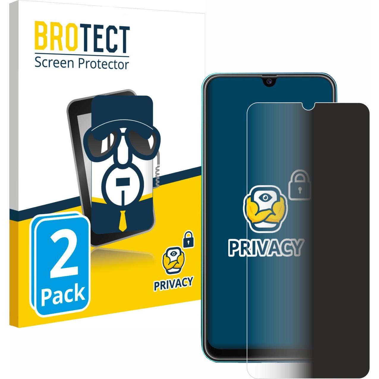 Thumbnail - BROTECT Sichtschutzfolie Anti-Spy Privacy Folie Blaulicht-Schutz (2 Stück, Samsung Galaxy M31), Smartphone Schutzfolie, ...