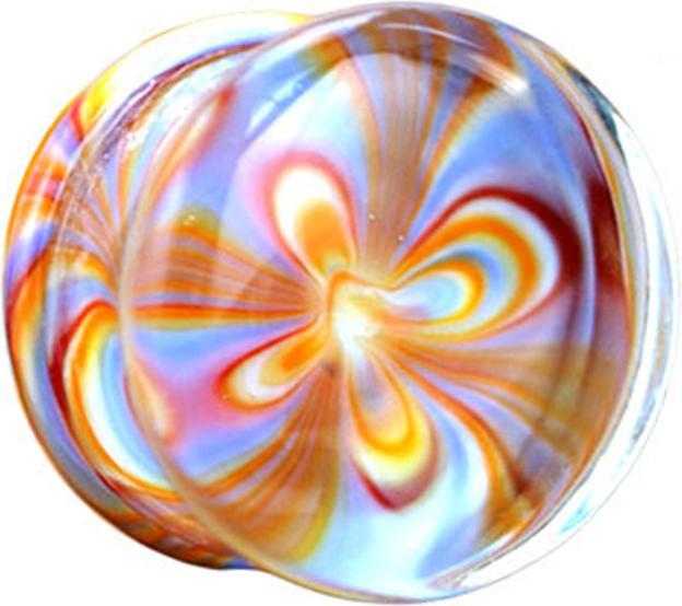 Image du produit Star Piercing Flared Plug Tie Dye en verre (sans laiton, Verre)
