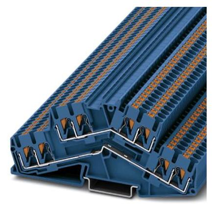 Phoenix Contact PTTBS 2,5-QUATTRO BU 3210610 Doppelstockklemme 0.14 mm² 2.50 mm² Blau 50 St., Elektronikkabel + Stecker, Blau