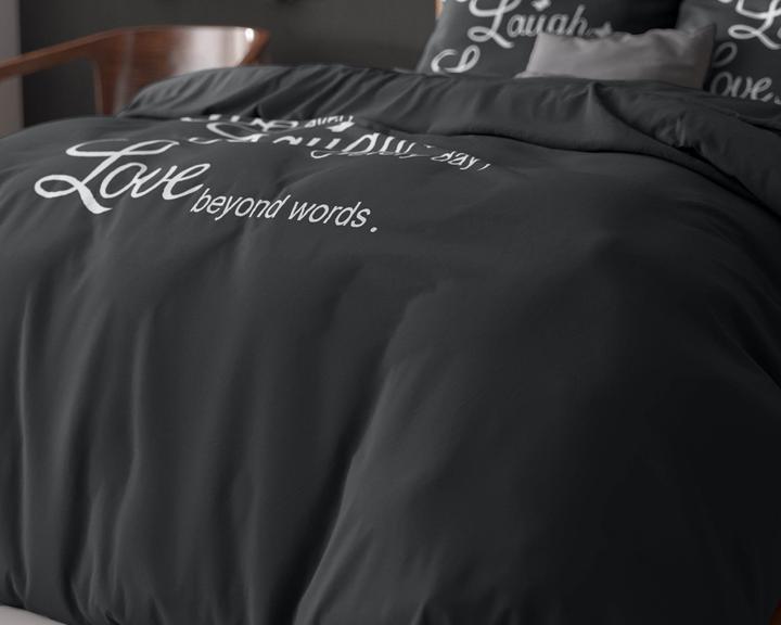 Produktbild Sleeptime Bettbezug Live, laugh and love (Duvetbezug, 140 x 220 cm)