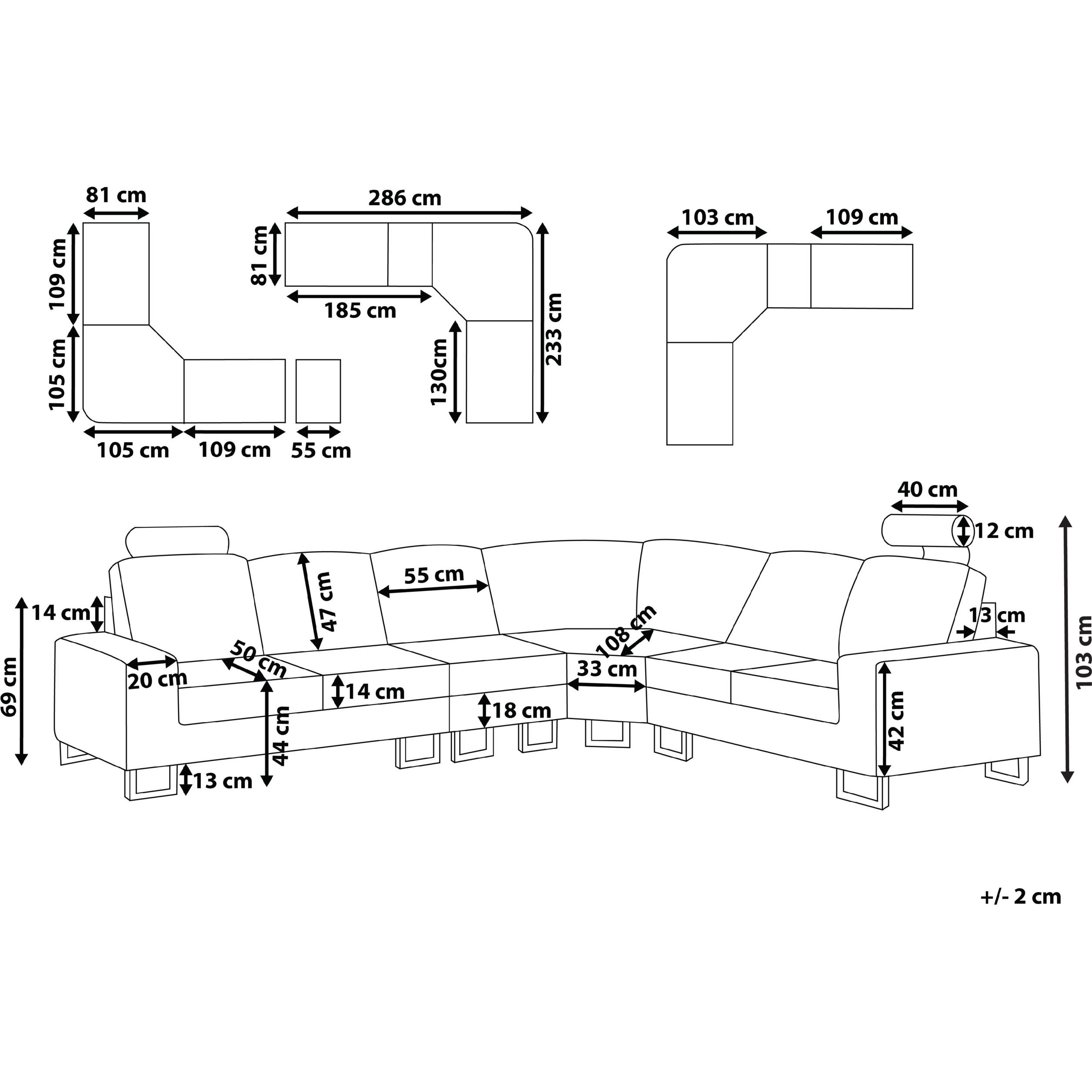 Thumbnail - Beliani, Sofa, Stockholm (Ecksofa)