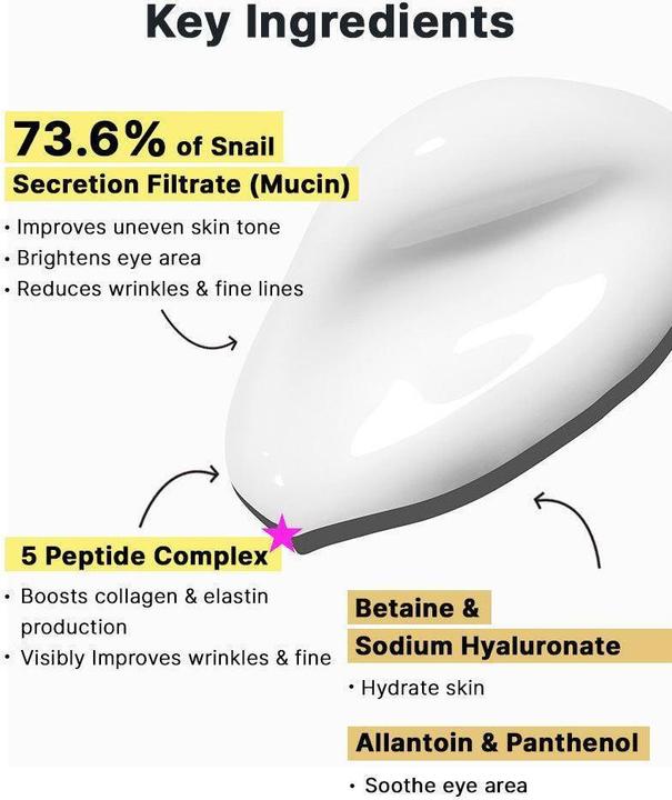 Produktbild Cosrx Advanced Snail Peptide Eye Cream (Augenpflege Crème, 25 ml, Tag + Nacht)