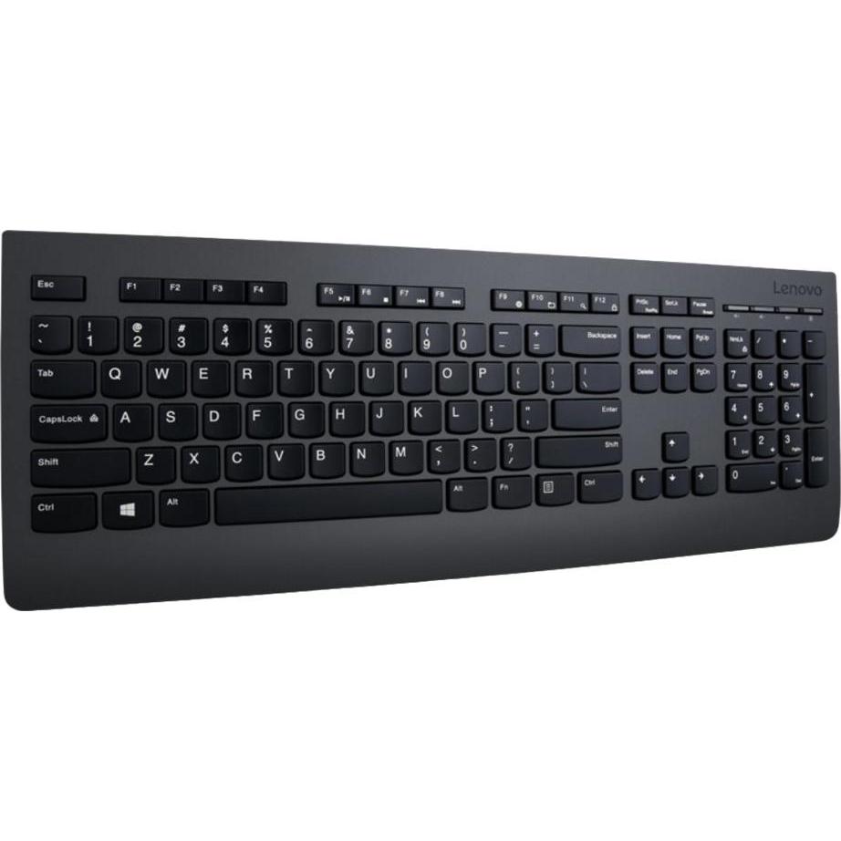 Lenovo PCG Wireless Keyboard and Mouse Combo - US English (Eng. Int., Kabellos), Tastatur, Schwarz
