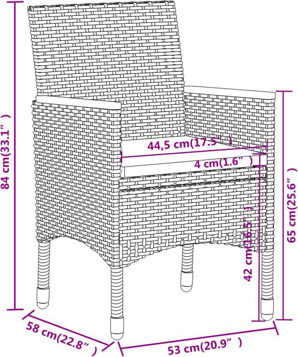 Actual product image vidaXL Garten Lounge Set