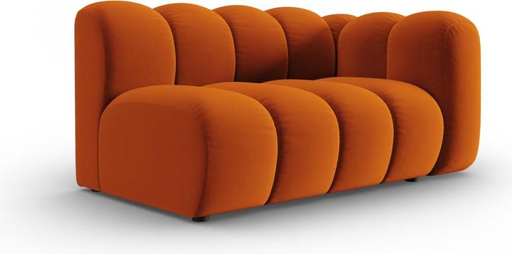 Actual product image Micadoni Velvet Right Modular Sofa, "Lupine", 2 Seats, 145x95x70Made in Europe (2 person sofa)