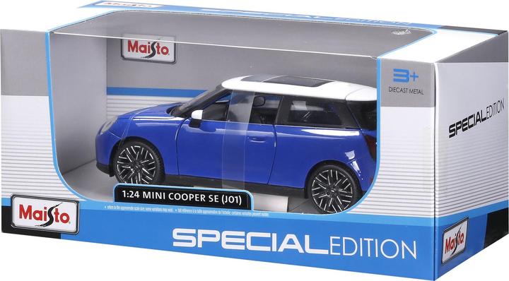 Actual product image Maisto Mini Cooper SE 2024 1/24 blau