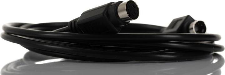 Actual product image RS PRO DIN video cable, 4-pin, Mini-DIN 4-pin, Mini-DIN, plug / socket black, L. 2m (2 m, Mini DIN)