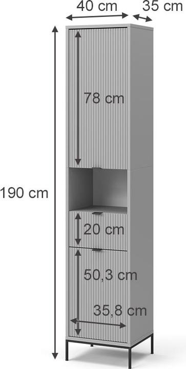 Image du produit Vicco Eliza (40 x 35 x 190 cm)
