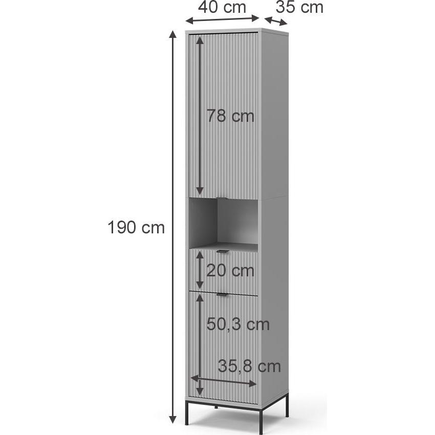 Thumbnail - Vicco, Badezimmerschrank, Eliza (40 x 35 x 190 cm)