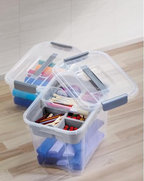 Image du produit Cep Boîte de rangement Combi-Box, PP, 18 l de capacité, avec couvercle, gris (38.90 cm, 18 l, 1x)