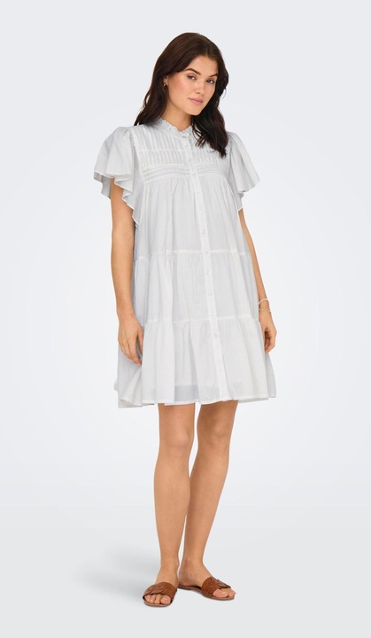 Produktbild JdY Locker geschnitten Hemdkragen Puffärmel Kurzes Kleid Kleid (S)