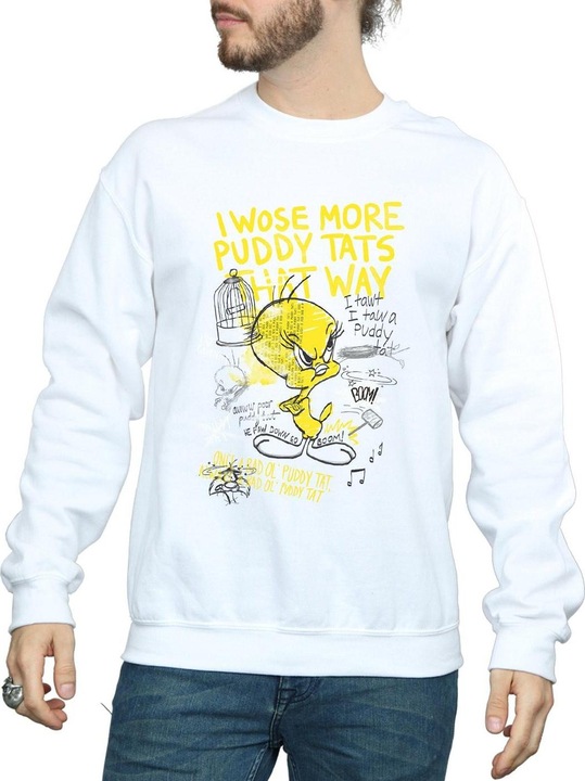 Image du produit Looney Tunes - Sweat TWEETY PIE MORE PUDDY TATS - Homme (XL)