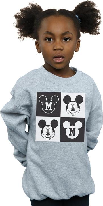 Produktbild Disney Mickey Mouse Smiling Squares Sweatshirt Mädchen (140, 146)